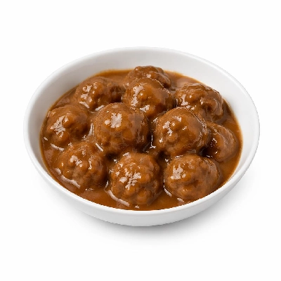 Tesco Kitchen Cupboard Tins Packets & Jars Tinned Meat Pies Puddings Fillings Fray Bentos Meatballs in Gravy