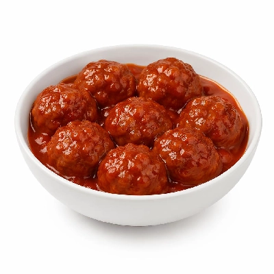 Tesco Kitchen Cupboard Tins Packets & Jars Tinned Meat Pies Puddings Fillings Fray Bentos Meatballs in Tomato Sauce