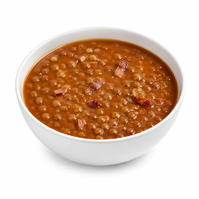 Tesco New Covent Garden Lentil & Bacon Soup with Tomatoes & Thyme