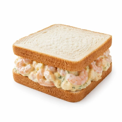 Tesco Prawn with Lemon & Herb Mayonnaise Sandwich