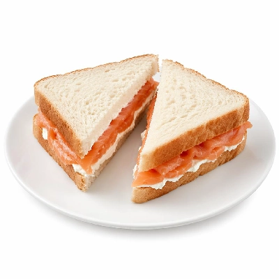 Tesco Smoked Salmon & Cream Cheese Sandwich