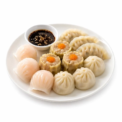 Tesco Steamed Dim Sum with Soy And Sesame Dip