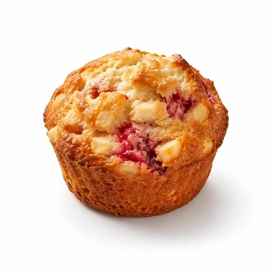 Tesco White Chocolate & Strawberry Filled Muffin
