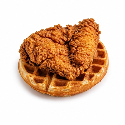 TGI Fridays Breakfast Chicken and Waffles (Hand Breaded)