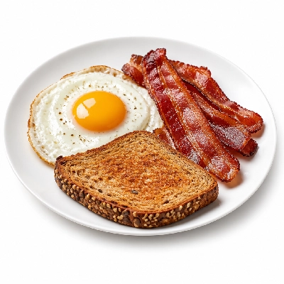 TGI Fridays Breakfast Fridays Egg (with Bacon & Multi-Grain Toast)