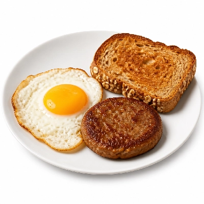 TGI Fridays Breakfast Fridays Egg (with Sausage Patty & Multi-Grain Toast)