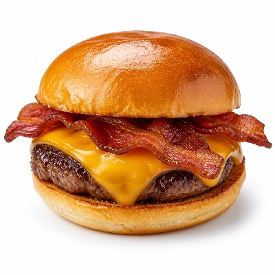 TGI Fridays Burgers Bacon Cheeseburger (Green Style)