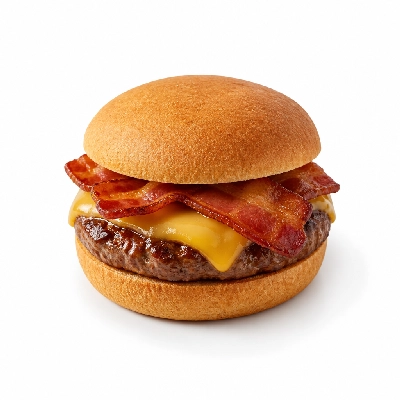 TGI Fridays Burgers Bacon Cheeseburger with Gluten Free Bun