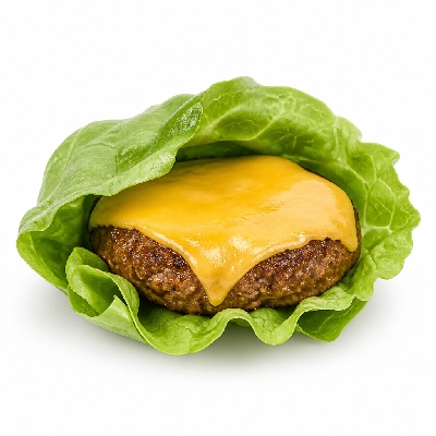 TGI Fridays Burgers the Beyond Meat Cheeseburger (Green Style)