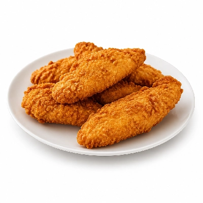 TGI Fridays Crispy Chicken Tenders (Hand Breaded) (with Seasoned Fries, Coleslaw and Honey Mustard Dressing)
