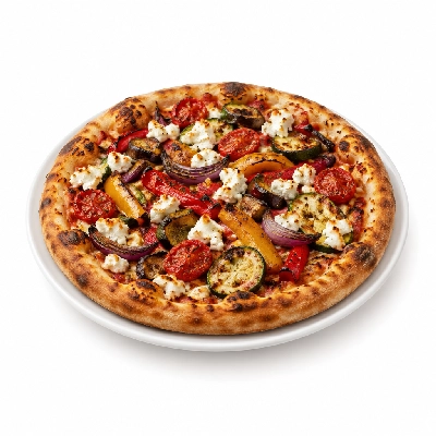 The Cheesecake Factory Pizza Roasted Vegetables and Goat Cheese