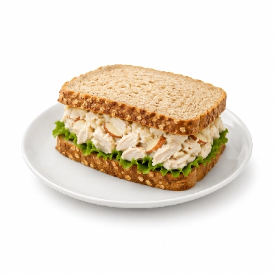 The Cheesecake Factory Renee's Special One Half Chicken Almond Salad Sandwich