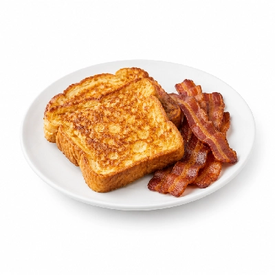 The Cheesecake Factory Sunday Brunch French Toast with Bacon