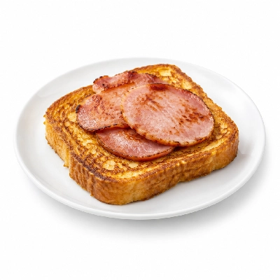 The Cheesecake Factory Sunday Brunch French Toast with Canadian Bacon