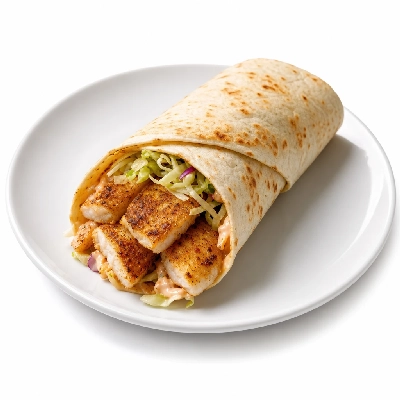 The Loop Restaurant Sandwiches Cajun Fish Wrap without Bun
