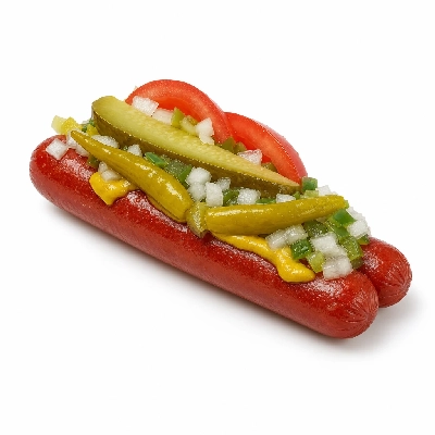The Loop Restaurant Sandwiches Hot Dog Chicago without Bun