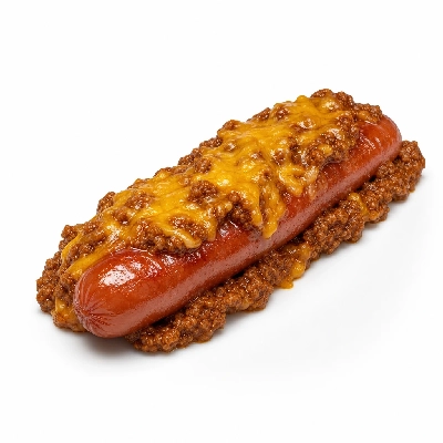The Loop Restaurant Sandwiches Hot Dog Chili Cheese without Bun