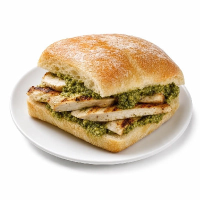 The Loop Restaurant Sandwiches Pesto Chicken Ciabatta