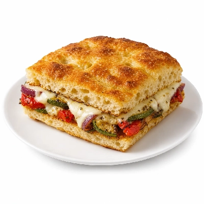 The Loop Restaurant Sandwiches Veggie Melt Focaccia