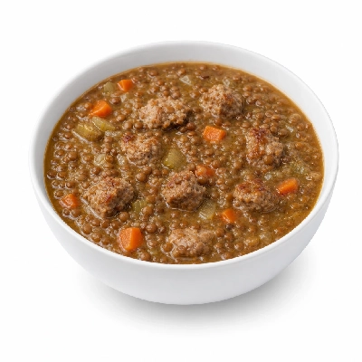 The Loop Restaurant Soups Italian Sausage and Lentil Bowl