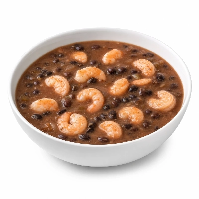 The Loop Restaurant Soups Shrimp and Black Bean Bowl