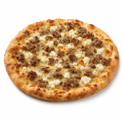 The Loop Restaurant Specialty Pizzas Sausage and Goat Cheese Medium