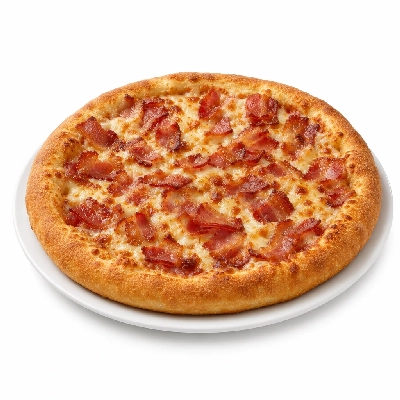 The Loop Restaurant Thick Crust Pizza Adds Bacon Medium