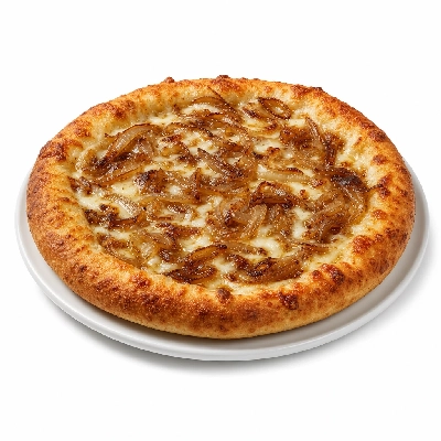 The Loop Restaurant Thick Crust Pizza Adds Caramelized Onions Medium