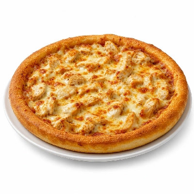 The Loop Restaurant Thick Crust Pizza Adds Chicken Medium