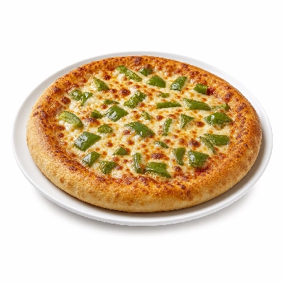 The Loop Restaurant Thick Crust Pizza Adds Green Peppers Medium
