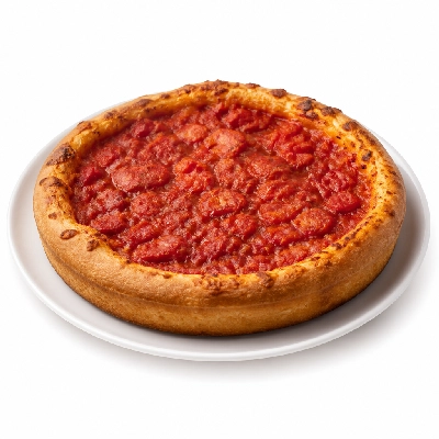 The Loop Restaurant Thick Crust Pizza Adds Marinated Tomatoes