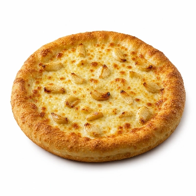 The Loop Restaurant Thick Crust Pizza Adds Roasted Garlic Cloves Medium