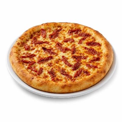 The Loop Restaurant Thick Crust Pizza Adds Sun Dried Tomatoes Medium