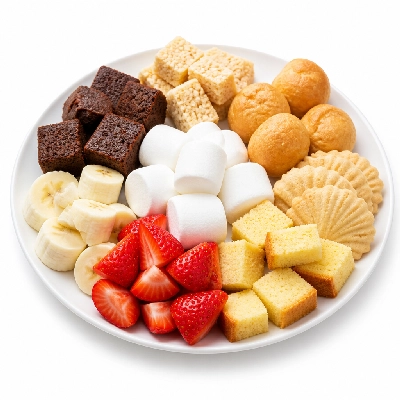 The Melting Pot Dessert Plate for Chocolate Fondue Side