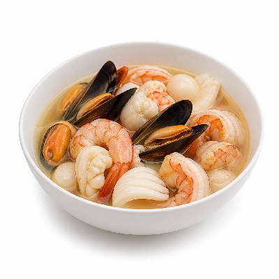 The Melting Pot Seafood Trio, Court Bouillon 4-Course Experience Entree