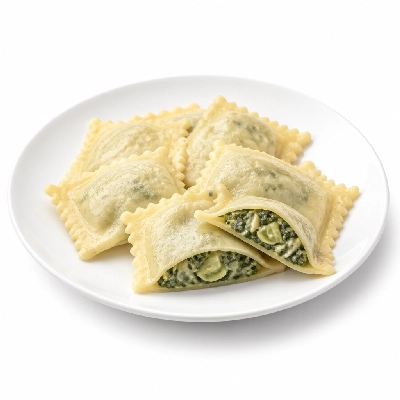 The Melting Pot Spinach and Artichoke Ravioli, Court Bouillon Individual Entree Selection