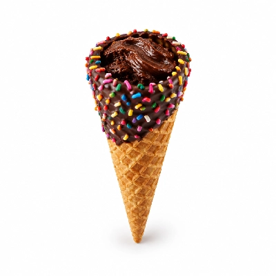 The Yard Milkshake Bar Better Brownie Batter Sugar Cone Dipped in Chocolate and Sprinkles