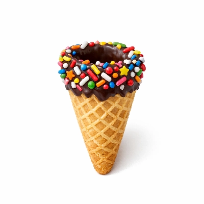 The Yard Milkshake Bar Birthday Batter Little Waffle Cone Dipped in Chocolate