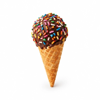 The Yard Milkshake Bar Birthday Batter Little Waffle Cone Dipped in Chocolate and Sprinkles