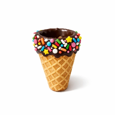 The Yard Milkshake Bar Birthday Cake Little Waffle Cone Dipped in Chocolate