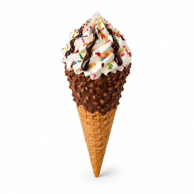 The Yard Milkshake Bar Birthday Cake Sugar Cone Dipped in Chocolate
