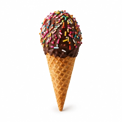 The Yard Milkshake Bar Birthday Cake Sugar Cone Dipped in Chocolate and Sprinkles