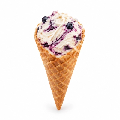 The Yard Milkshake Bar Blueberry Cheesecake Sugar Cone