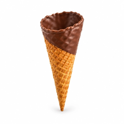 The Yard Milkshake Bar Butter Pecan Big Waffle Cone Dipped in Chocolate