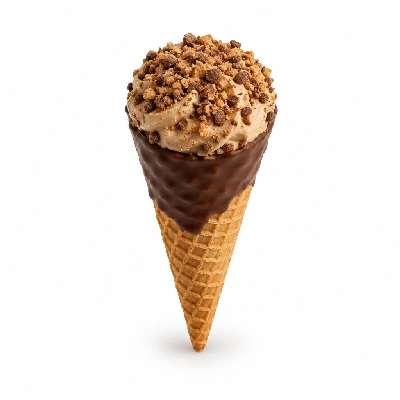 The Yard Milkshake Bar Cappuccino Crunch Big Waffle Cone Dipped in Chocolate