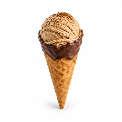 The Yard Milkshake Bar Cappuccino Crunch Sugar Cone Dipped in Chocolate