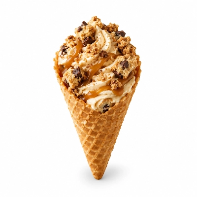The Yard Milkshake Bar Caramel Cheesecake Cookie Monster Big Waffle Cone