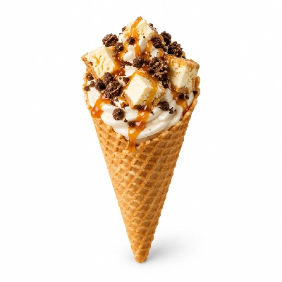 The Yard Milkshake Bar Caramel Cheesecake Cookie Monster Sugar Cone
