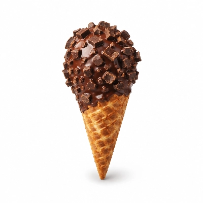 The Yard Milkshake Bar Chocolate Chunk Little Waffle Cone Dipped in Chocolate
