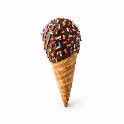 The Yard Milkshake Bar Cookie Butter Craze Little Waffle Cone Dipped in Chocolate and Sprinkles